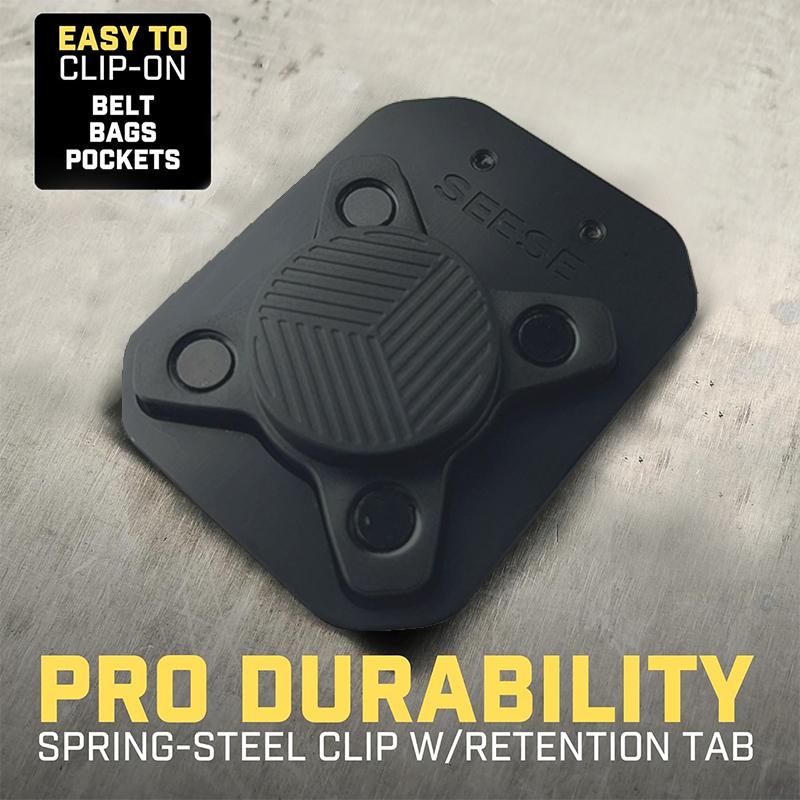 SEESE Magnetic Tool Holder -Strongest Neodymium Magnet Belt Clip Organizes Screws, Nails, Wrenches, Pliers, Drill Bits in Seconds，No More Lost Tools,Holiday gifts