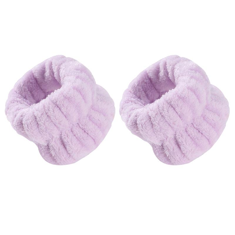 [Soft Microfiber Wrist Strap] 2pcs Soft Microfiber Reusable Spa Wrist Wash Strap, Wrist Wrap, Face Wash, Yoga Running Exercise Wrist Sweat Band