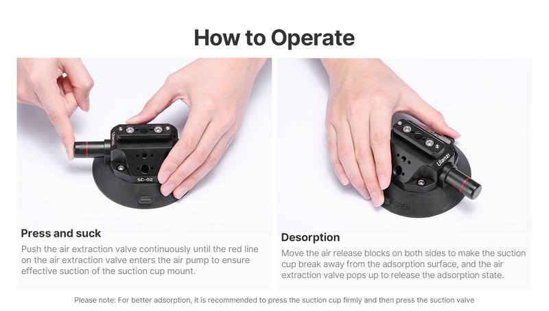 Camera Suction Cup Mount for Gopro - ULANZI SC-02 4.5in Pump-actived Vacuum Suction Mount w Quick Release NATO Magic Arm Car Boat Windshield Window Mount Compatible with Go pro Nikon Canon Sony DSLR