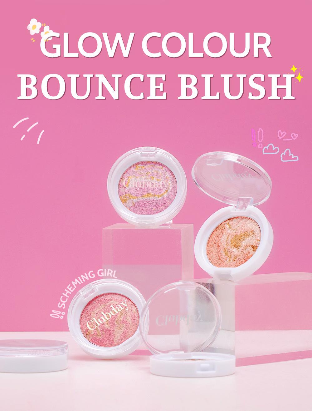 5-color marble-patterned blush, with soft and smooth texture, long-lasting and highly pigmented. It offers a natural shimmering effect, enhancing the complexion and can also be used as eyeshadow and contouring.