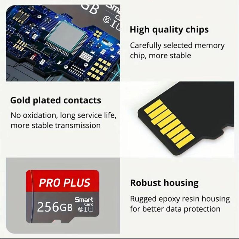 TF Flash Memory Card for Tablets Cameras Phones Laptops Car Dashcams Game Consoles Audio Devices Shockproof No Electronic Parts SD Card Camera Accessories