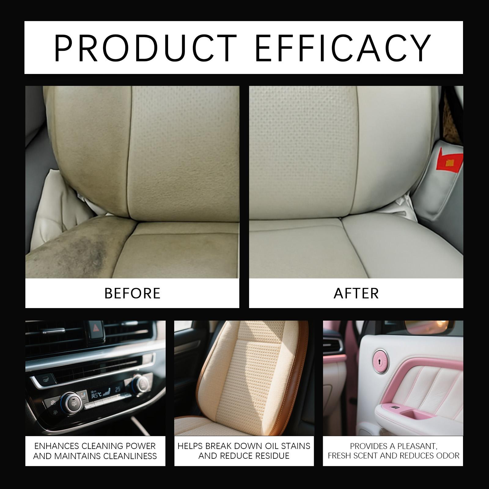 Multi-Purpose Oil Remover, Car Interior Care Renovation, Odor Elimination, Enhances Vehicle Environment, Automotive Cleaning Solution