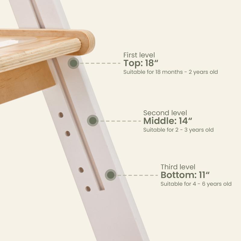 HARPPA Nordi | Foldable Toddler Tower – Compact Montessori-Inspired Standing Tower for Ages 2–6, Wooden Convertible Tower for Kitchen, Bathroom & More