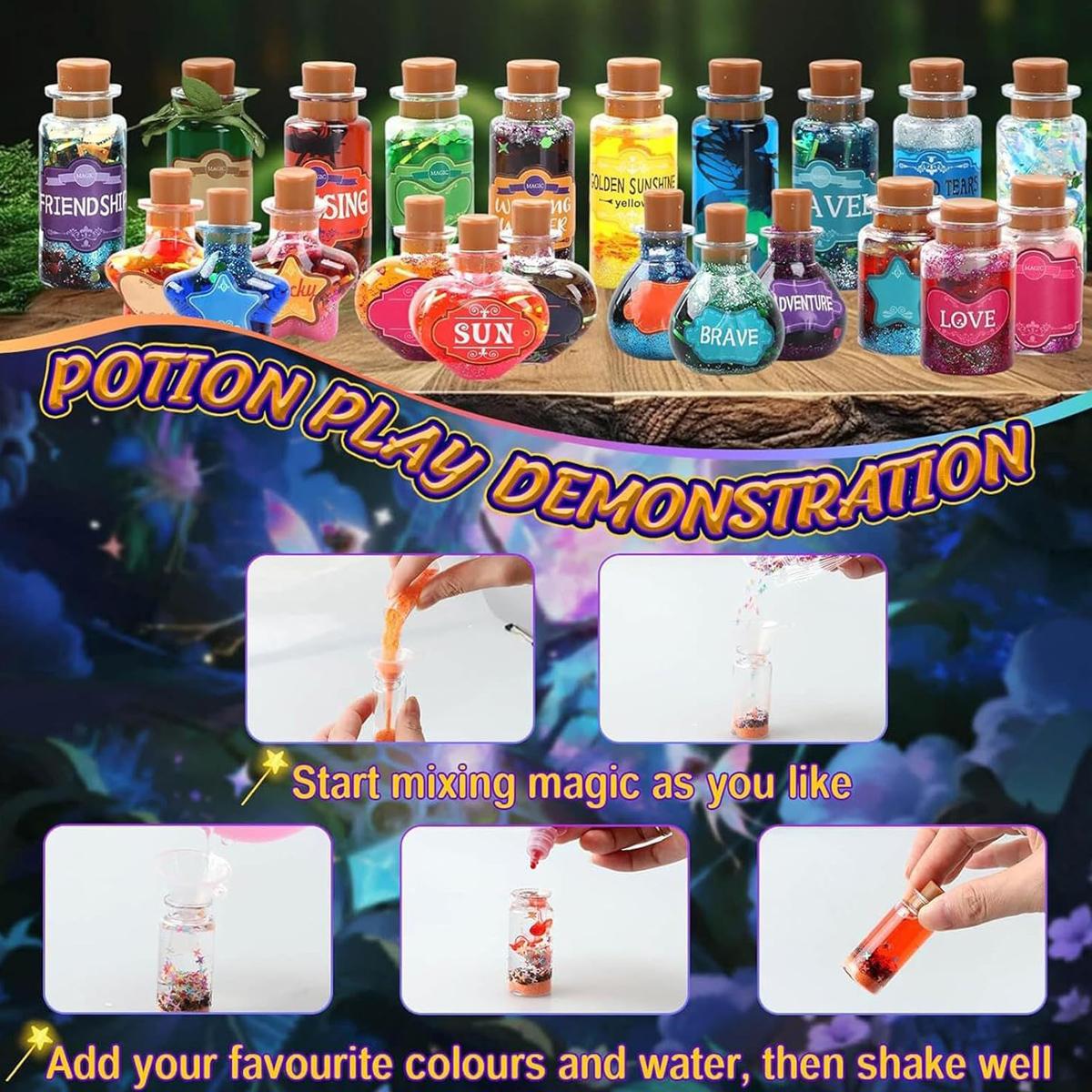 Magic Potion Craft Kit, Stem Educational Toy, Develop Hand Skills, Stimulate Creativity & Imagination, Suitable for Ages 6+