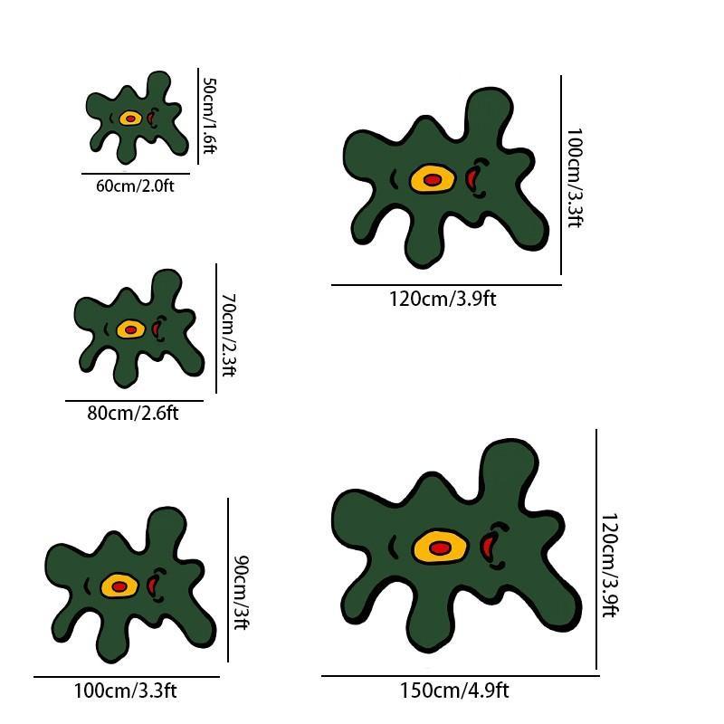 One-Eye Monster Carpet, Creative Street Art Rug, Washable and Easy to Clean, Perfect for Living Room, Bedroom, Office, Gift Idea