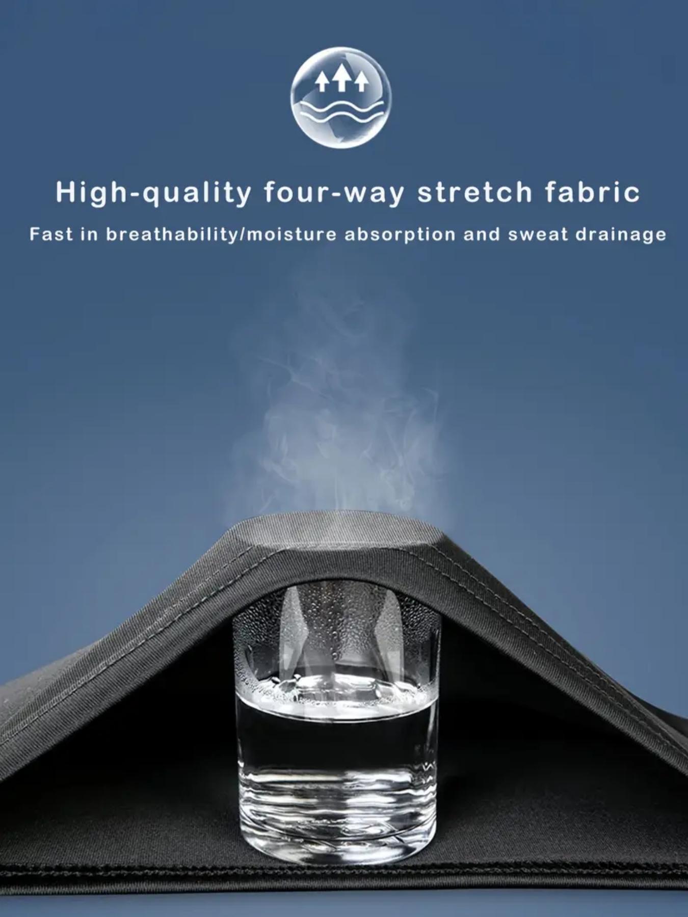 Men's Quick-Dry Stretch Fitness Shirt - High Neck Long Sleeve Workout Top, Moisture-Wicking Tight-Fit Gym & Boxing Shirt with Stretchy Fabric for All Seasons, Athletic Performance Apparel, Sporty Activewear Top, Gym Clothes, Compression Sports Top