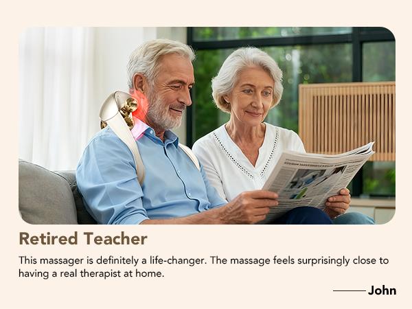 SKG Neck Massager with Heat – Deep Tissue Shiatsu, Cordless & Portable, Pain Relief for Neck & Shoulders – The Perfect Gift