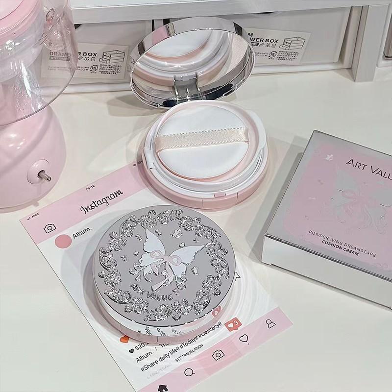 Powder Wing Dream Cushion Bb Cream, Sculpting Technology, Hydrating Lightweight, Creamy Skin Feel, Transparent Concealment, Versatile for Daily Use