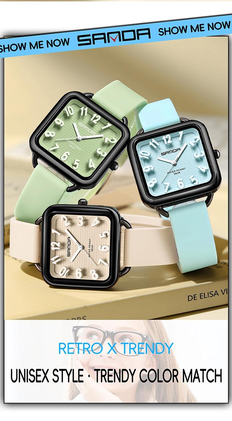 Women's Quartz Watch, Fashion Casual Style, Waterproof, Zinc Alloy Case, Soft Silicone Band, Comfortable Wear, Gift Idea for All Ages