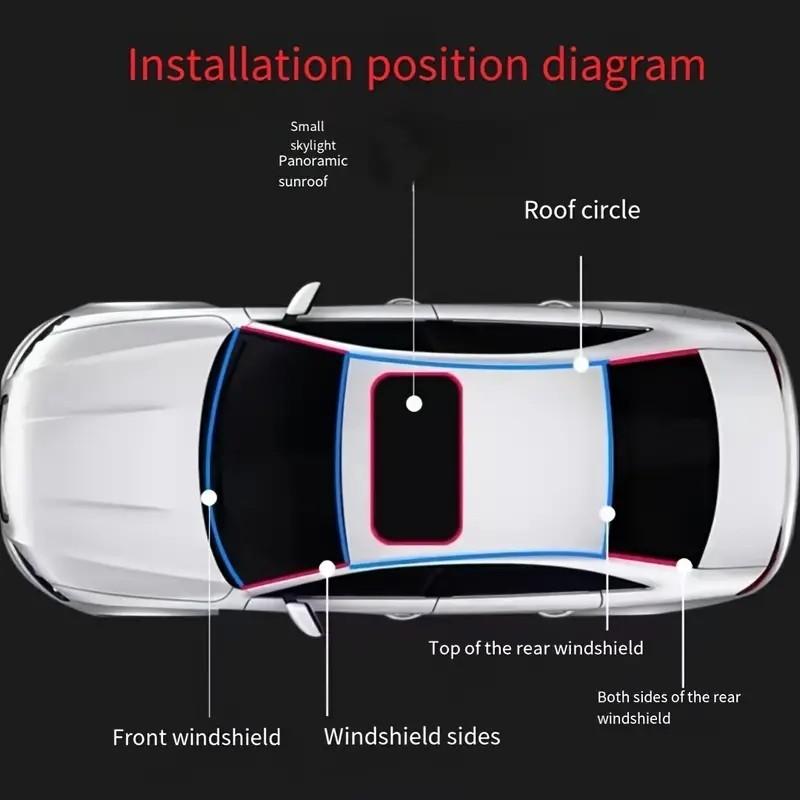 Car Rubber Seal Strip, Edge Seal for Car Roof Windshield, Window Seal Protector, Automotive Rubber Sealing Gel, Essential Car Accessories