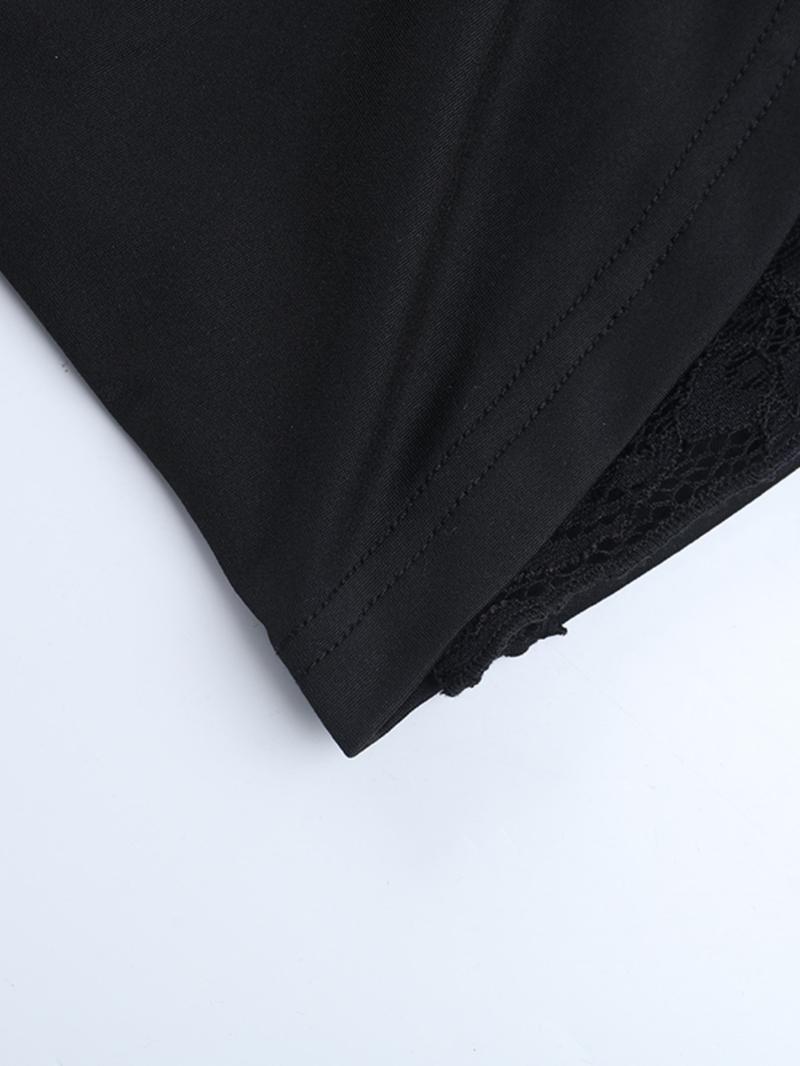 Lace Cutout Mini Sexy Dress, Women's Fashionable Short Sleeveless Party Gown, Elegant Summer Casual Wear, Perfect for Night Out