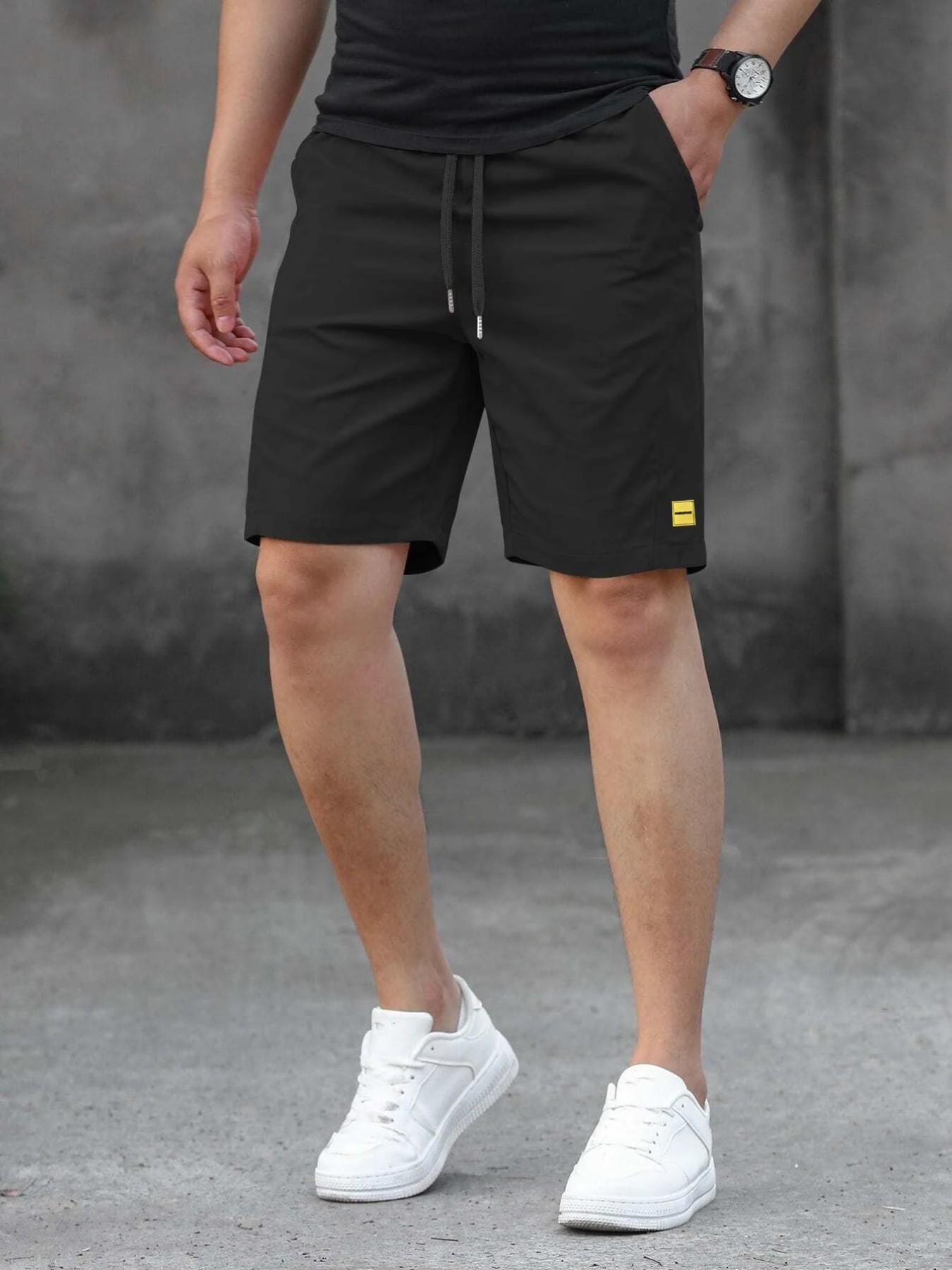 Men's Casual Shorts with Tie Waist, Summer Beach Shorts, Lightweight Quick-Dry Sports Leisure Shorts, Comfortable and Stylish