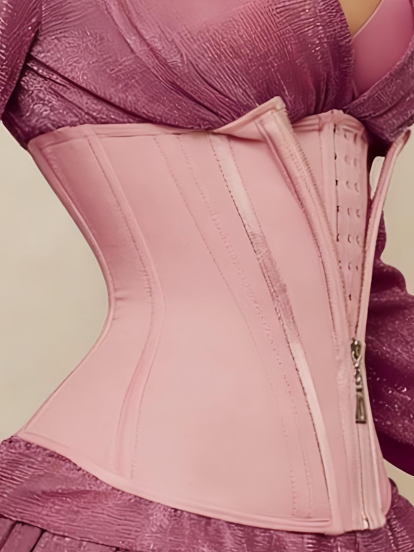 Women's Adjustable High Compression Waist Trainer, Underwear, Fajas, Front Zipper & Inner Hook Eye Double Closure Shapewear Belts, Tummy Control Hourglass Waist Cincher, Comfortable Skin-Friendly Fabric Girdle, Suitable For Sports, Travel, Yoga
