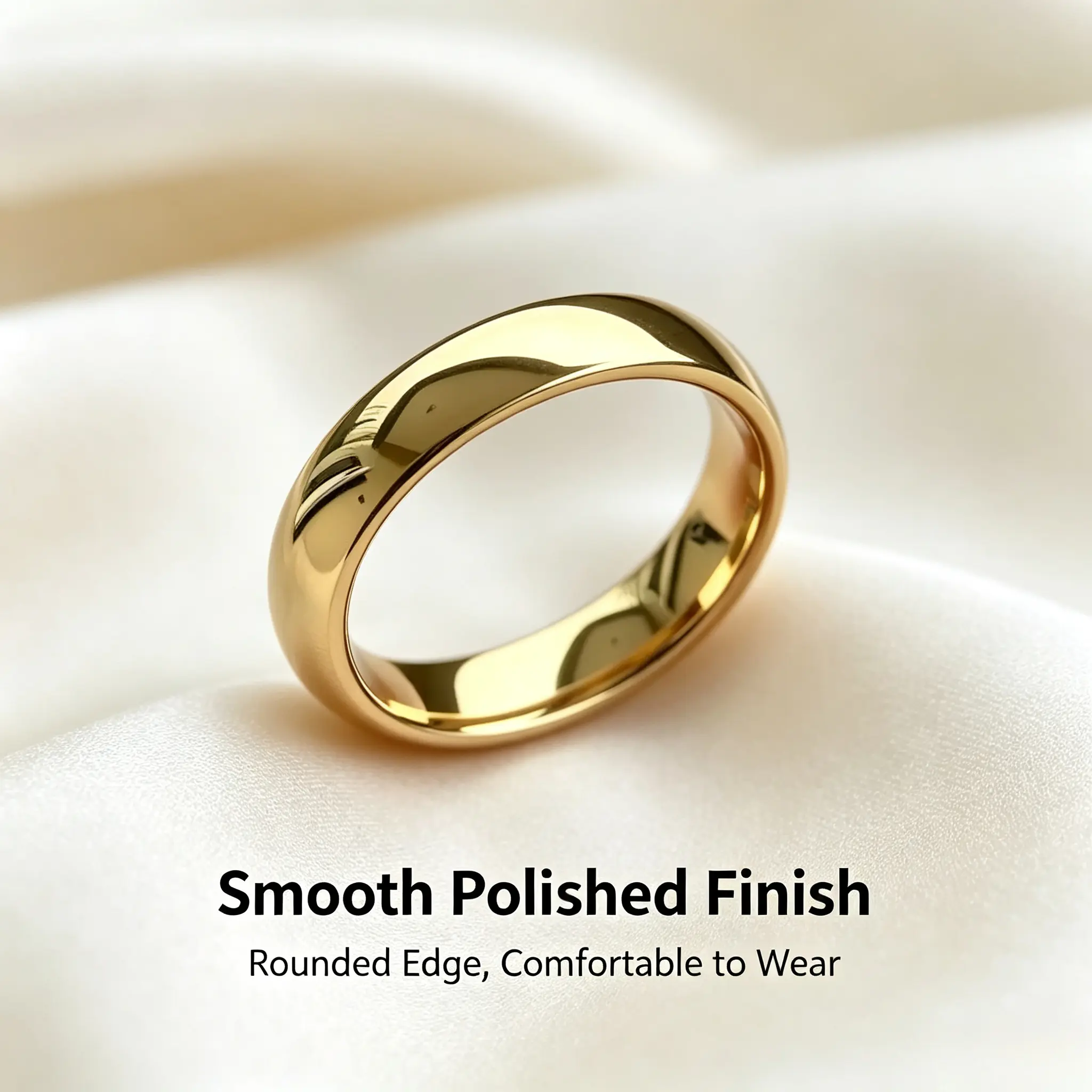Unisex Plain Band Stainless Steel Ring - Non Tarnish Jewelry, Polished Finish, Comfort Fit, Minimalist Stackable Daily Wear Fashion Jewelry by SohoChic (Sports & Outdoor Trophies/Medals Accessories)