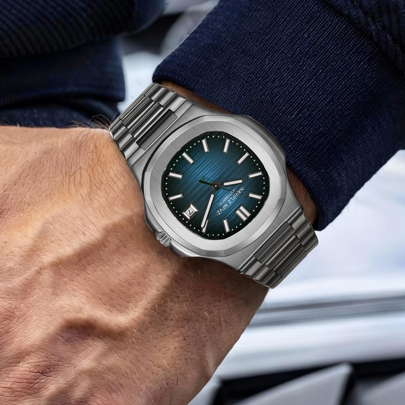 NAVIFLZ NFVZ High Quality Top Luxury Man Watch Sports Waterproof Luminous Date Men Wristwatch Square Dial Automatic Mechanical