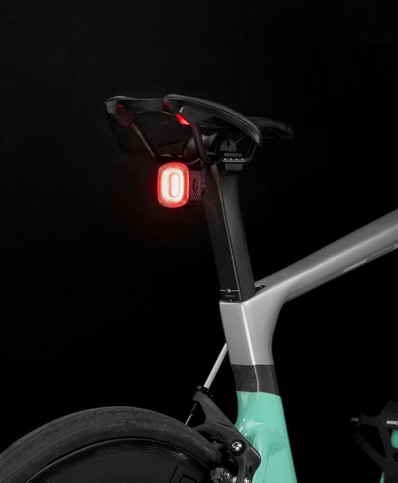 ROCKBROS Bike Tail Light Q2 LED Light Waterproof Memory Function Bicycle Rear Light Ultralight 5 Modes ABS Back Safety Taillight Bike Accessories