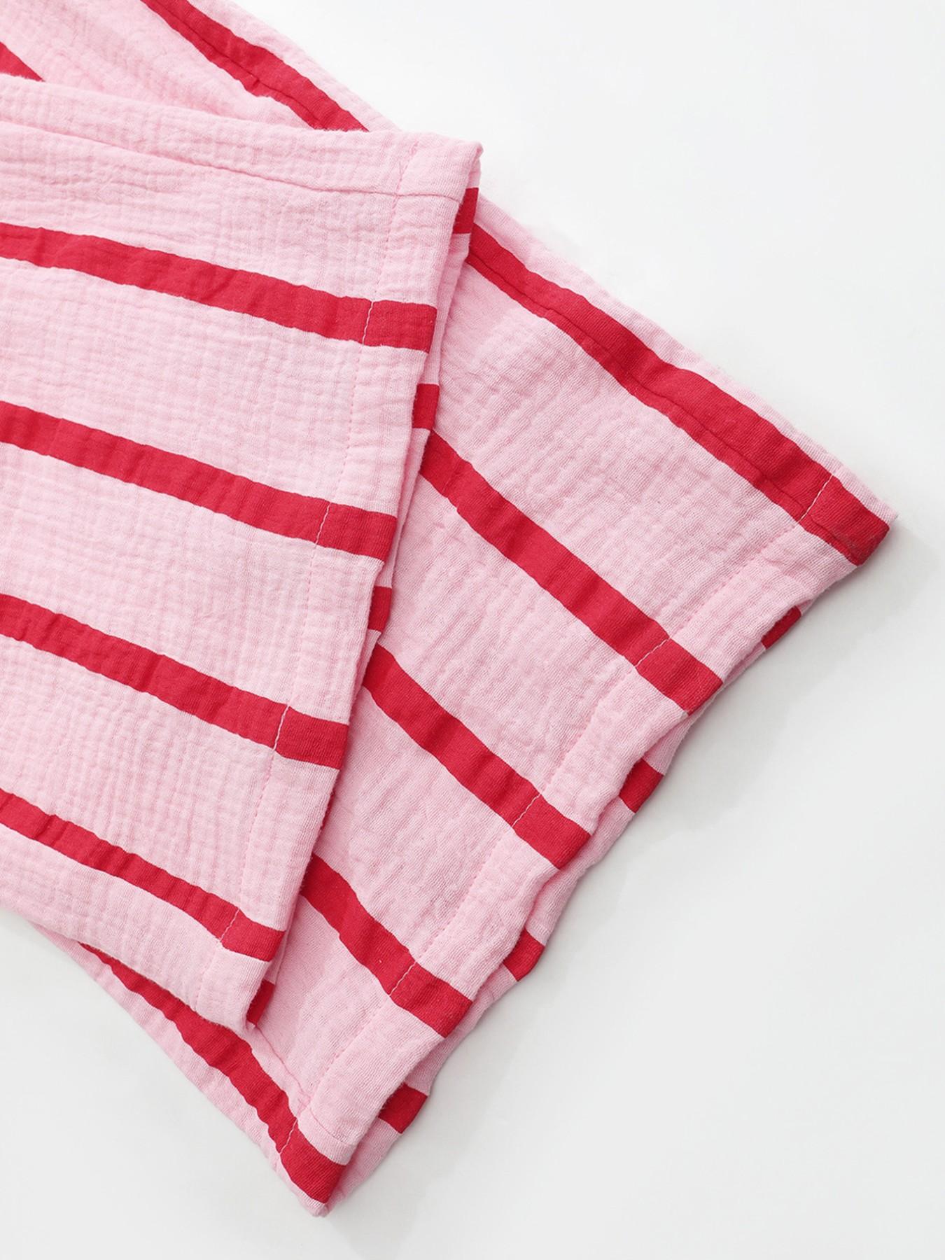 Women's Summer Long Pants Trouser, Breathable Striped Wide Leg, Multiple Colors Available, Elegant Loose-Fitting Style
