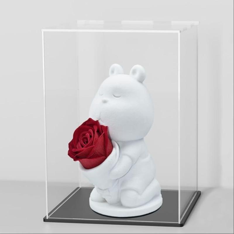 Transparent Acrylic Display Case, Stackable Doll Box, Vertical Assembly Stand, Base, Pop Character Dustproof Collector's Box