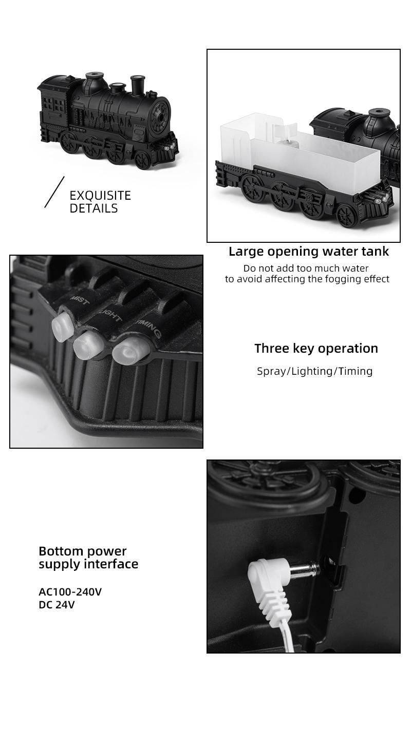 Aromatherapy Machine with Desktop Remote Control, Humidifier, Quiet and Cool Mist, Retro Design, Essential Oil Diffuser