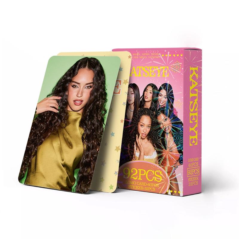 K-Pop Girl Group 3-Inch Double-Sided Lomo Card Decorative Photo Stickers, Fan Collection Accessories, Cross-Border Merchandise