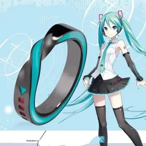 Hatsune Miku exquisite creative cartoon character peripheral ring personalized simple cartoon jewelry decoration holiday gift