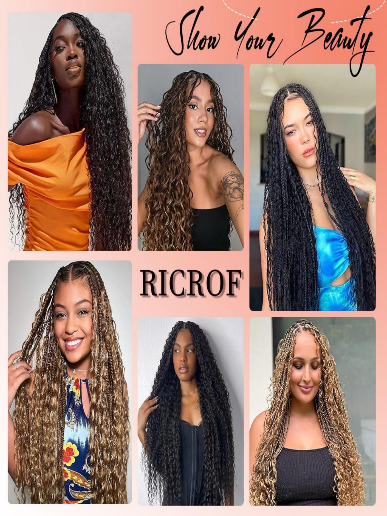Deep Curly Human Braiding Hair for Boho Braids, 20 Inch 100g 