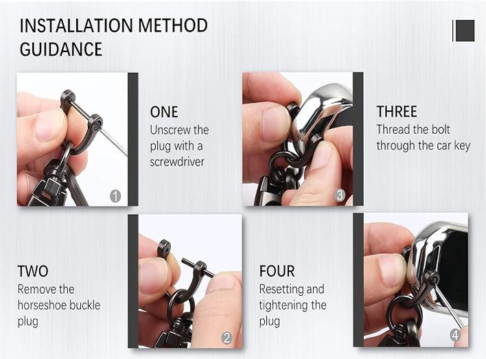 Genuine Leather Car Keychain for Ford F-150 -  Luxury Keyring Gift, Gift for Men/Women, Durable & Stylish Accessories (USA Stock)