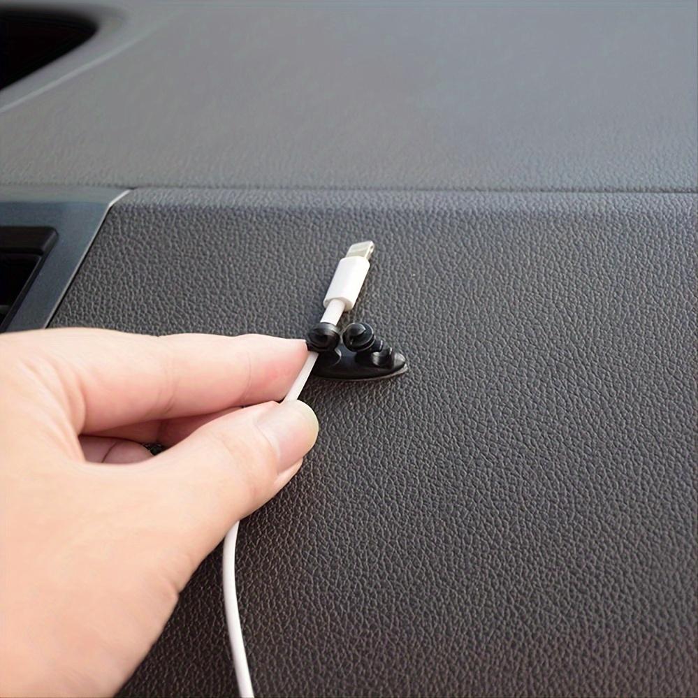4 Pcs Car Wire Cable Holder Multifunctional Tie Clip Fixer Organizer Car Charger Line Clasp High Quality Headphone Cable Clip