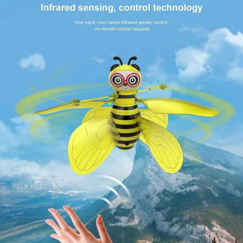 Infrared Remote Control Helicopter Drone Toy, Bright LED Lights, Hand-Controlled, Durable Design, Suitable for Kids and Adults