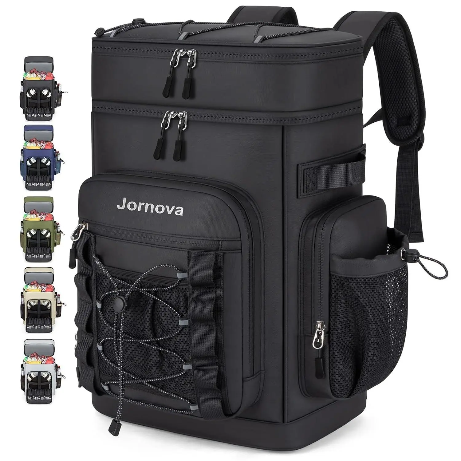 Insulated Leakproof Cooler Backpack,Double Deck Bag,48 Cans,35L