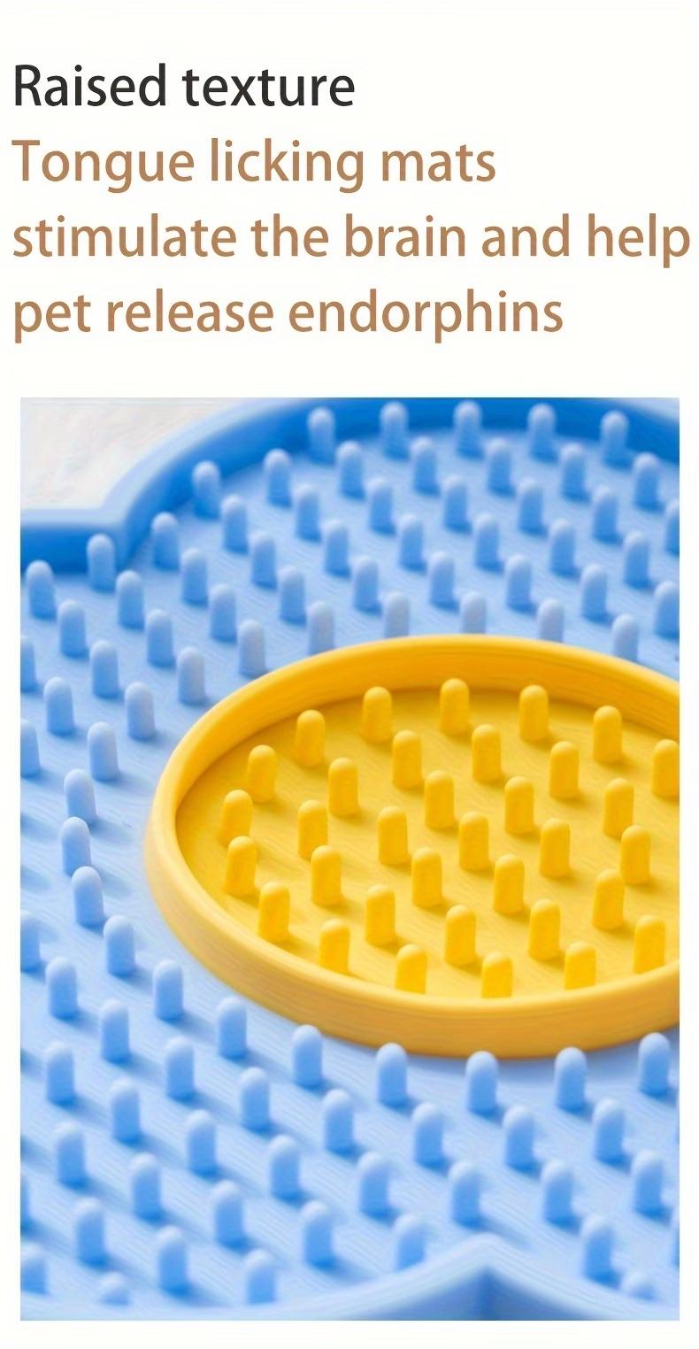 Lick Mat for Dogs & Cats - Slow Feeder with Non-Slip Suction Cups, Anxiety Relief, Dental Health Enhancer, Ideal for Grooming & Bath Time