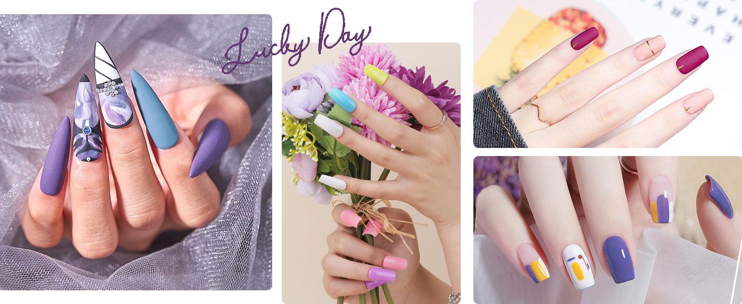 JODSONE Gel Nail Polish Starter Set 100 Pieces Multi-color Gel Nail Polish with Colors Nail Salon Home Self Use Nail Gel Colorful In Shine for Mother's day gifts