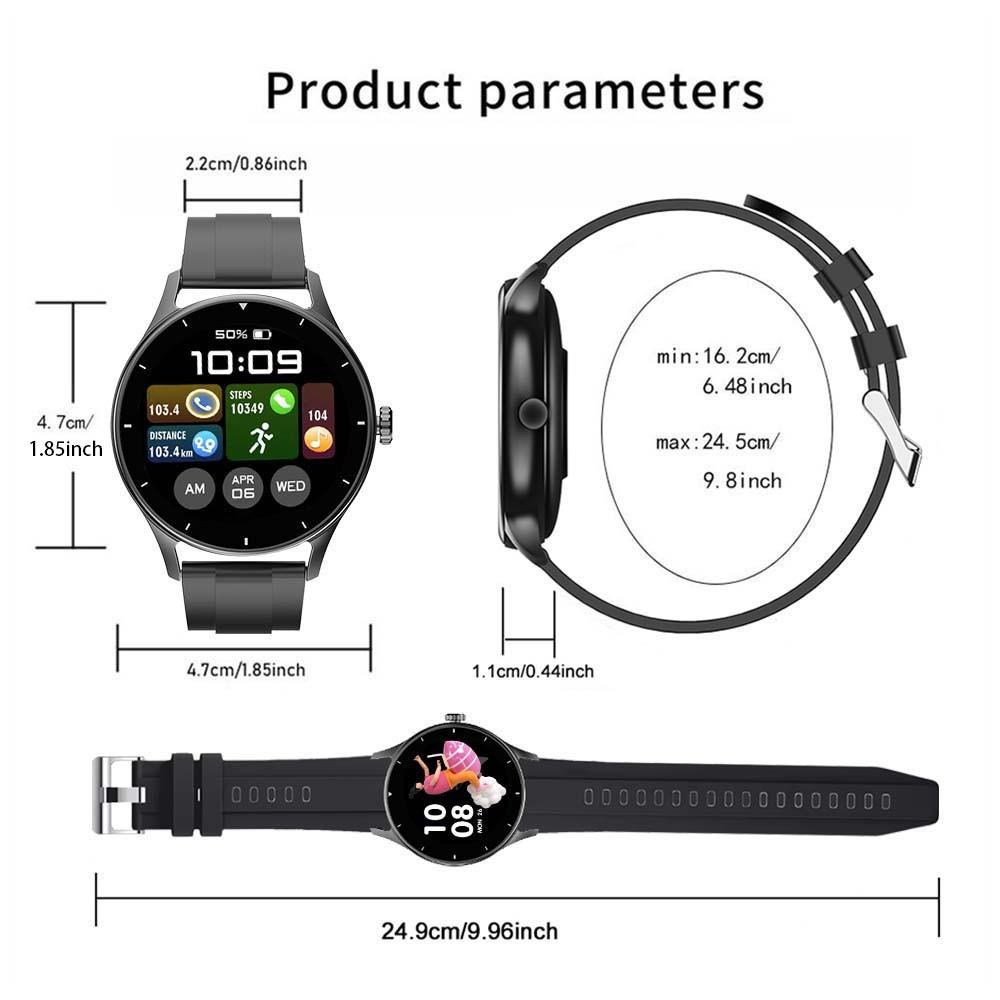 1.53 Inch Style Smart Watch Screen High Definition Festivals Men And Women BT Call Answering Fashionable Watch Health Tracker Multiple Sports Modes Notification Reminders Voice Assistant Smartwatch Women Promotes Healthy