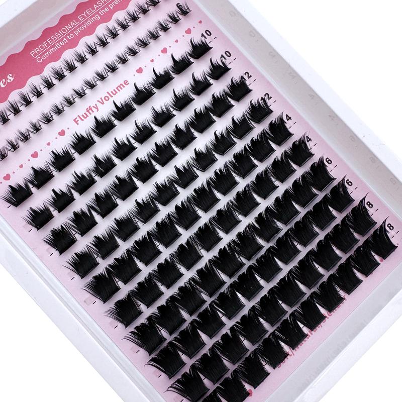 Manga Lash Clusters, Spiked and Lower Eyelashes, Mixed Lengths 6–21 mm for a Multi-Type Natural Yet Dramatic Cat Eye Look, Reusable False Eyelashes, Eyelash Extensions