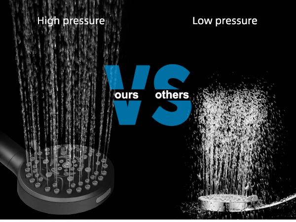 Hibbent Upgraded cUPC Certified 5-spray 13'' Shower Head for Easy Reach, High Pressure Rainfall Showerhead Combo with 10-mode Handheld Spray, 12'' Extension Arm, 4-way Diverter, 71'' Hose, Showerhead Holder, Black