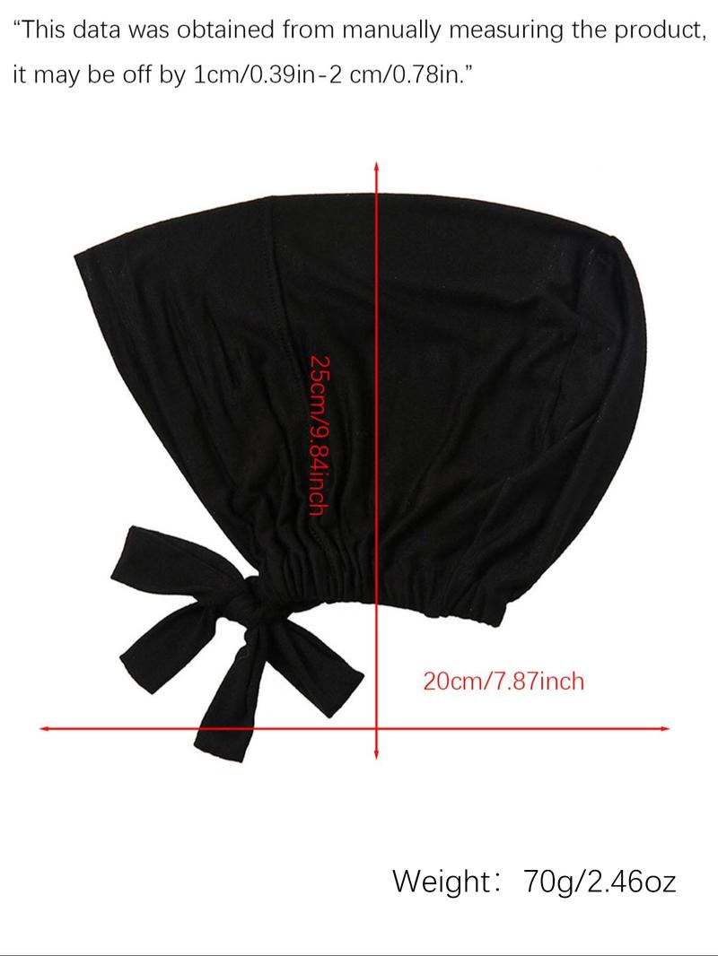 Women's Soft Fabric Jersey Hijab Set, Turban Hijab, Comfortable Tie-Style Inner Cap, Elegant Muslim Clothing Accessory for All Seasons