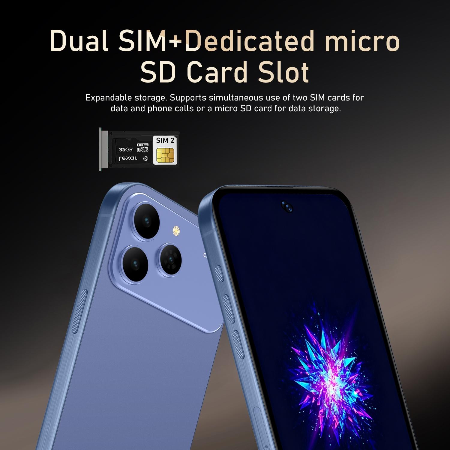 FUFFI M17 Pro Smartphone, 6.61" HD Display, 3GB RAM + 64GB ROM, 3500mAh Battery, 5MP+13MP Dual Camera, Dual SIM, GPS, Metal Frame, Android 10.0