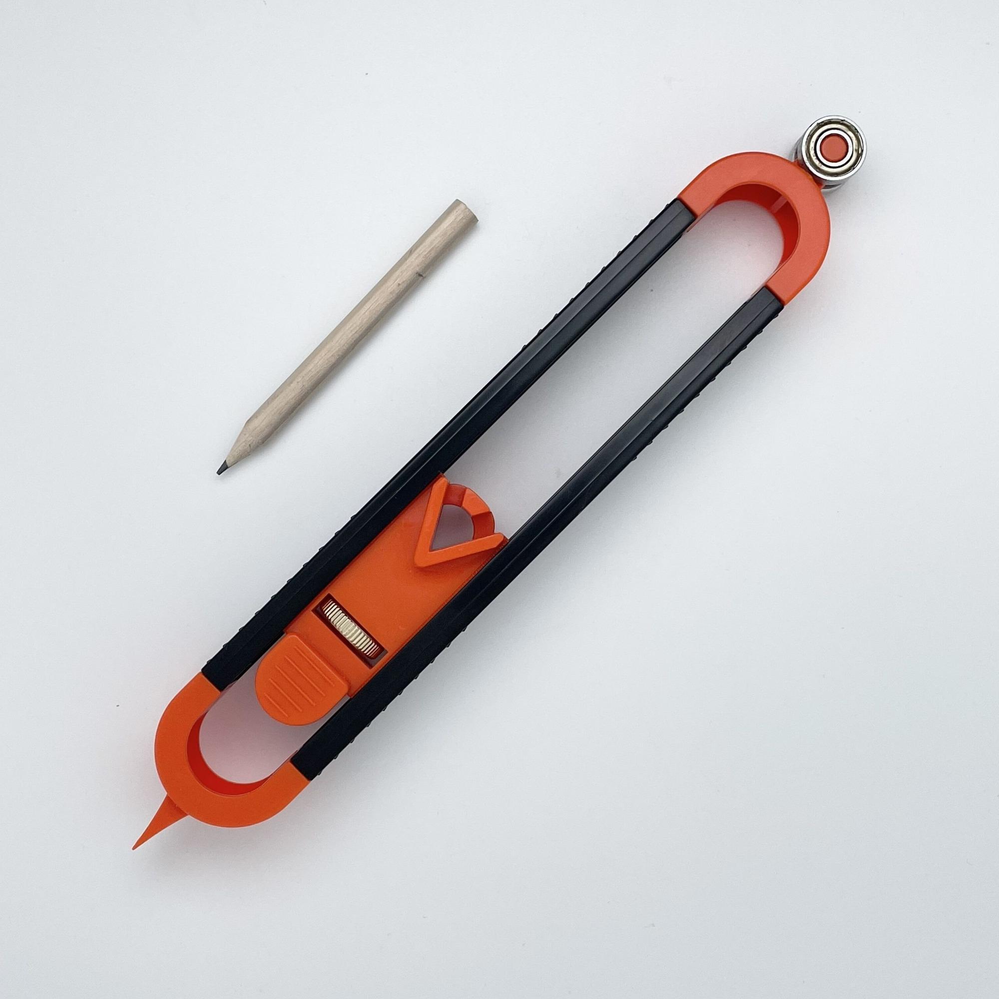 Precision Woodworking Scribing Tool, Adjustable Measuring Profile Gauge with Lock, Durable Design for DIY & Professional Crafting