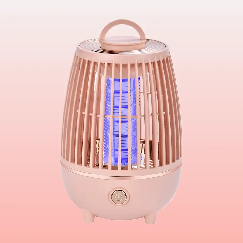 Mini Desktop Electric Shock Mosquito Killer Lamp LED Purple Light High Efficiency Electronic Insect Zapper