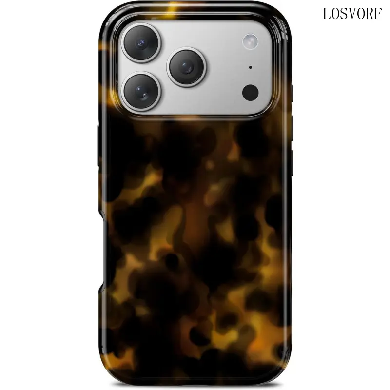 [Magnetic Compatible]for iPhone 17 Pro Max Case, Cute Aesthetic Tortoise Shell Phone Case, Compatible with Magsafe, Cheetah Leopard Print Brown Retro Turtle Amber Slim Shockproof Protective Women Girl Men Cover
