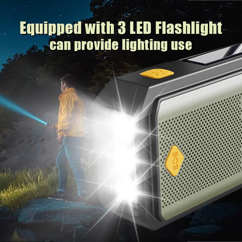Emergency Weather Radio:AM/FM/WB Reception & Loud SOS Alarm,Hand Crank/Solar/USB Charging, Modern Design Emergency Weather Radio:AM/FM/WB Reception & Loud SOS Alarm,Hand Crank/Solar/USB Charging, Modern Design
