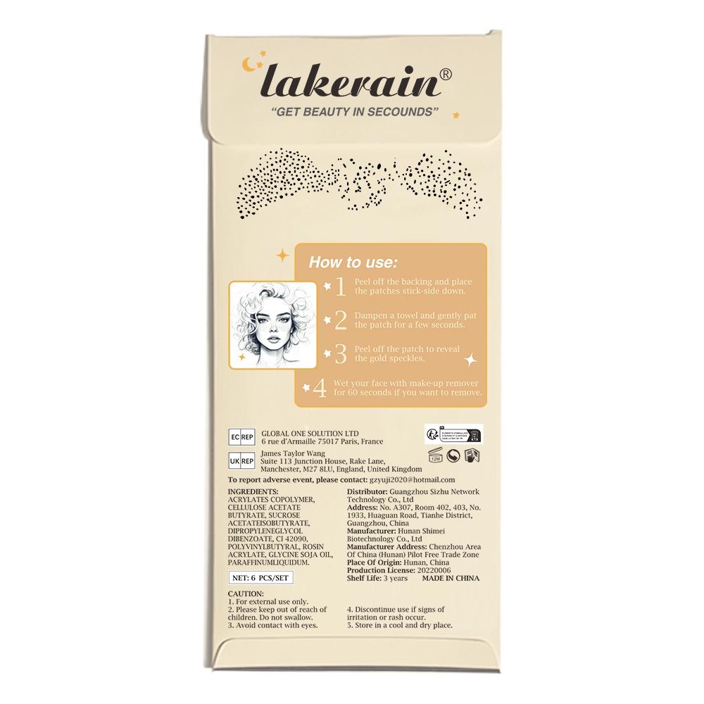 Glitter Makeup Stickers, 6 Counts/set Waterproof Makeup Glitter Patches, Face Glitter Makeup Stickers, Makeup Accessories for Women & Girls, Cosmetic, Glam Pack Glitter