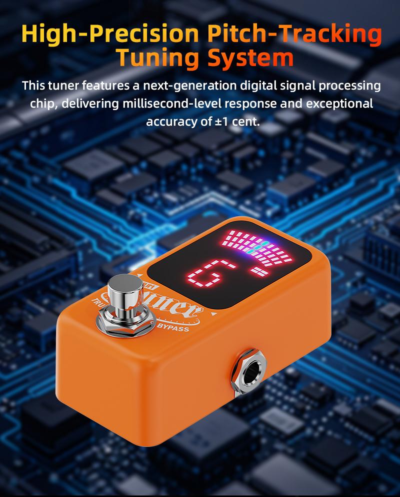 Jamjum Guitar Tuner, Precision Instrument for Perfect Sound, Essential Tool for Musicians, Compact Design for Easy Use