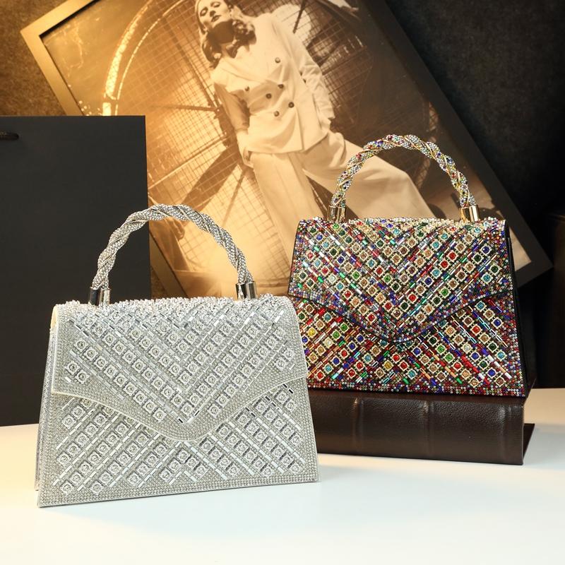 Luxury Rhinestone Handbag, Perfect for Evening Gowns, High-End Sparkling Crossbody Bag, Elegant Clutch for Special Occasions