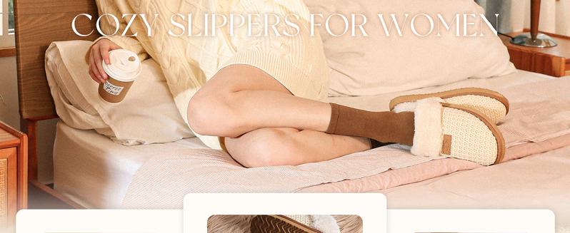 OOW Global Women's Cozy House Slippers Memory Foam Soft Warm Fuzzy Slippers Women Home Womens Slipper Shoes for Indoor