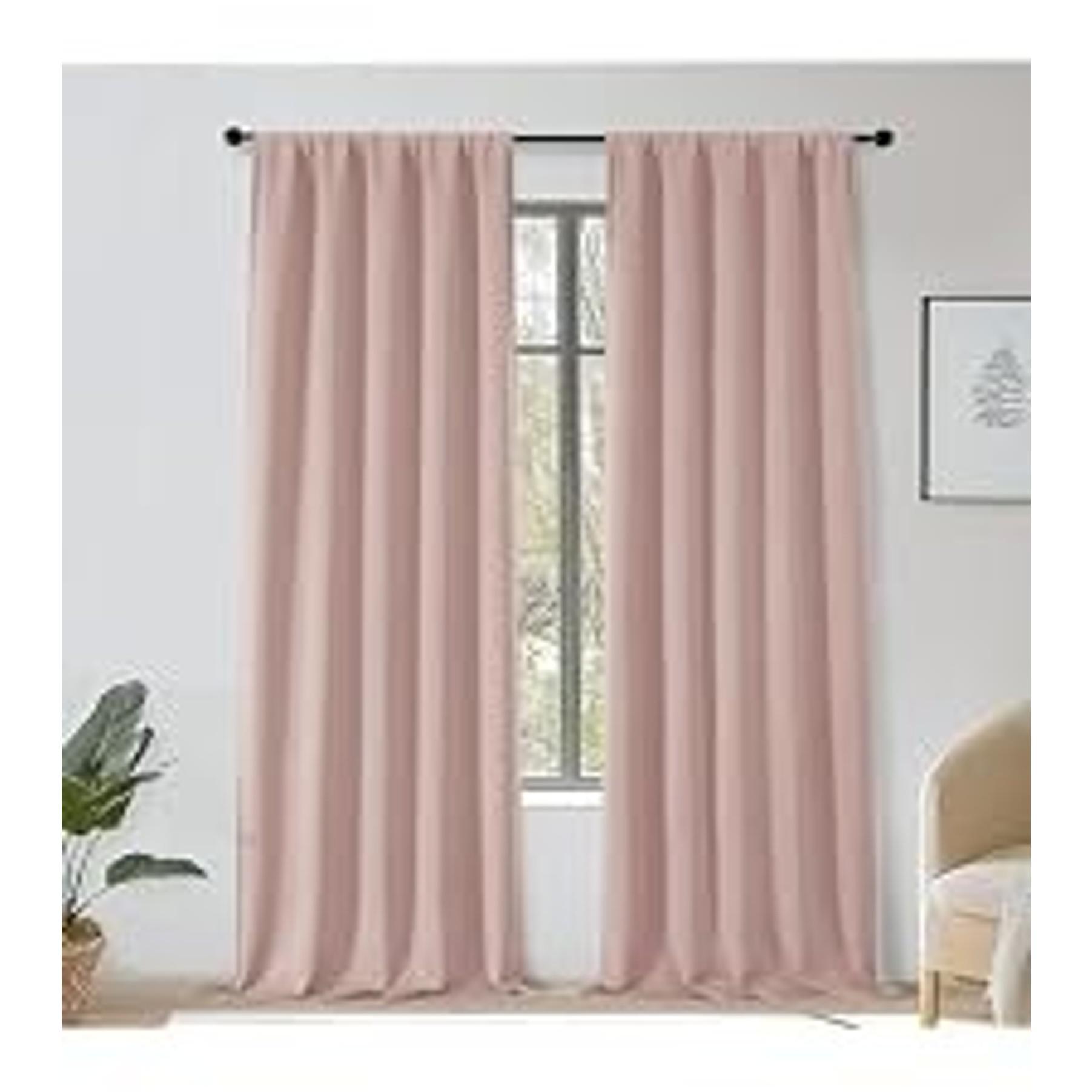 White Pinch Pleated Sheer Curtains 96 Inches Long, Light Filtering Window Treatments for Bedroom & Living Room, Modern Solid Drapes, 40x96 Inch PanelGift