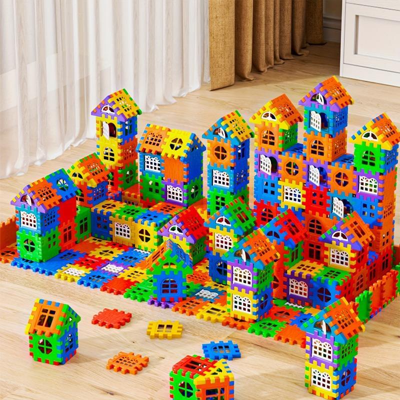 Building Blocks Set (48 Pieces) with 15 Window Parts, Educational Large ...