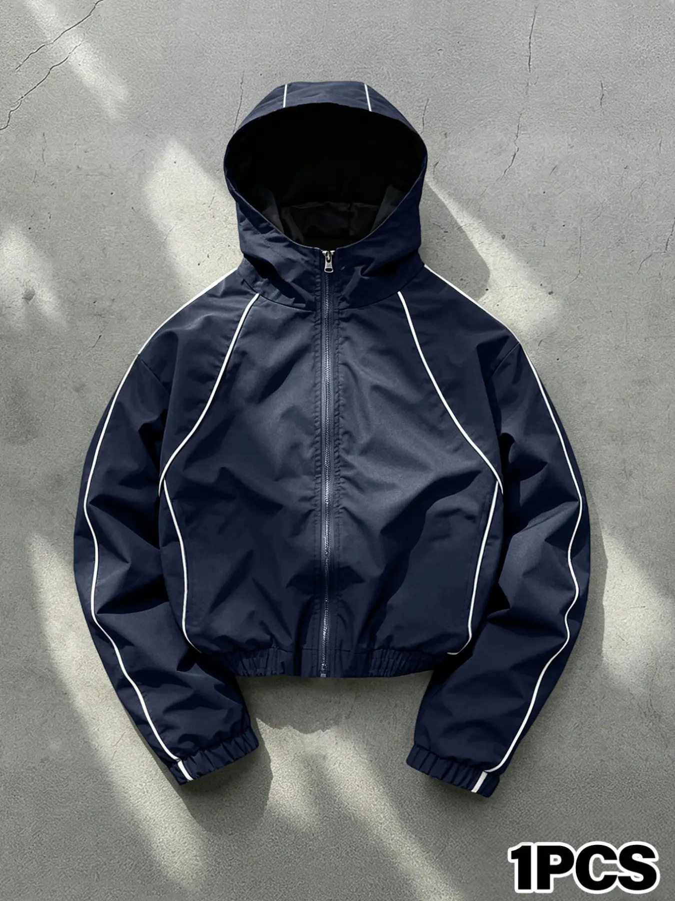 【Black Friday】Men's Hooded Jacket, Long Sleeve Casual Style, Wind-Resistant Wrinkle-Free Fabric, Bright Color, All Seasons, Daily Wear, Night Run, Shopping, Coats