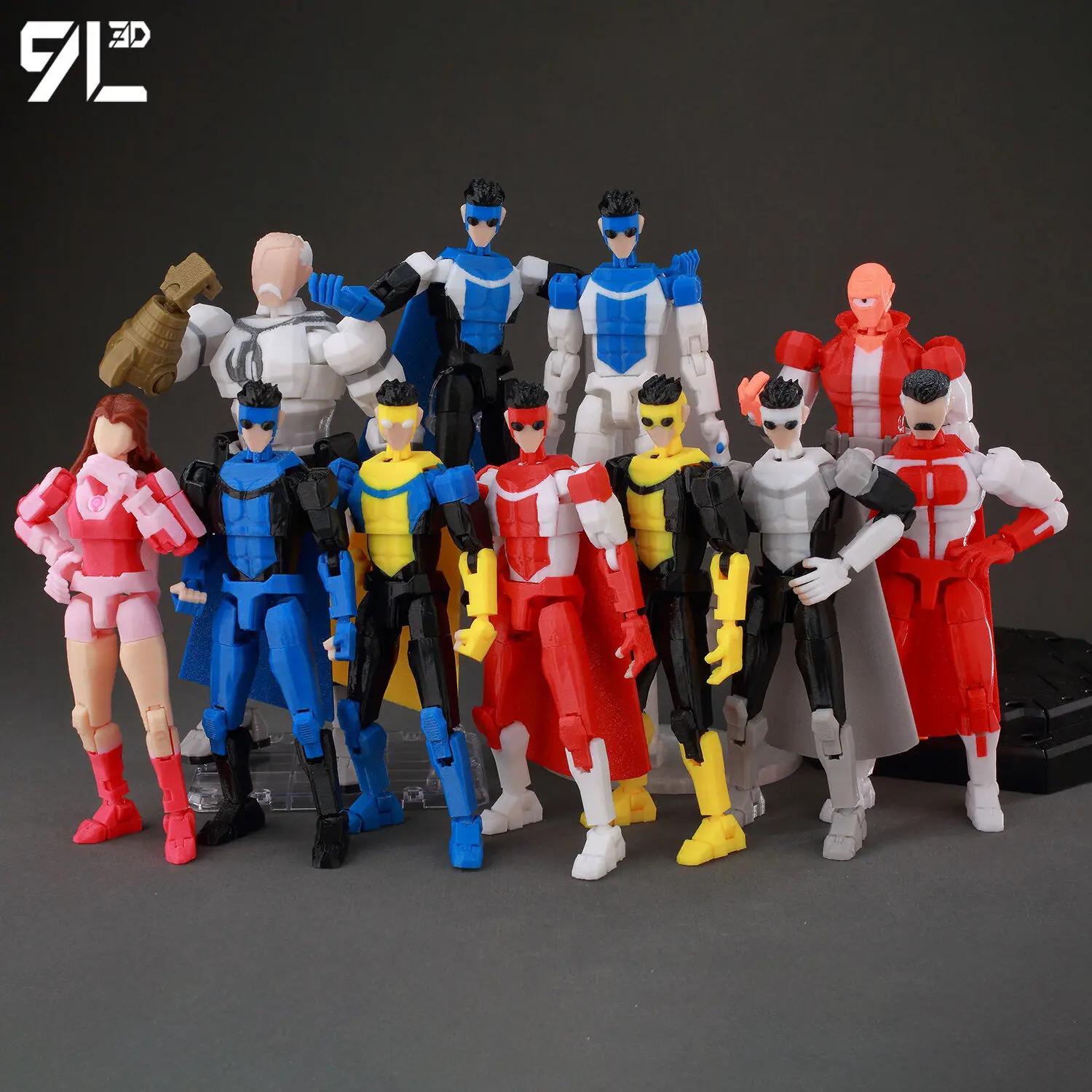 9L3D Printed Jujutsu Kaisen Dummy13 Lucky13 T13 Titan13 Zen'in Maki Anime Multi-Jointed Toys Action Figures Mannequin Model Gift