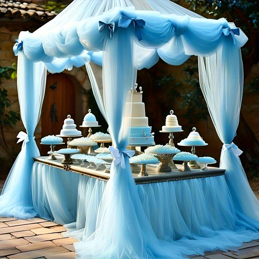 One piece of romantic wedding tulle fabric, specially designed for large wedding scenes, with a soft and dreamy texture. Suitable for wedding arch decorations, ceremony backdrops, banquet decorations, tent decorations, etc.